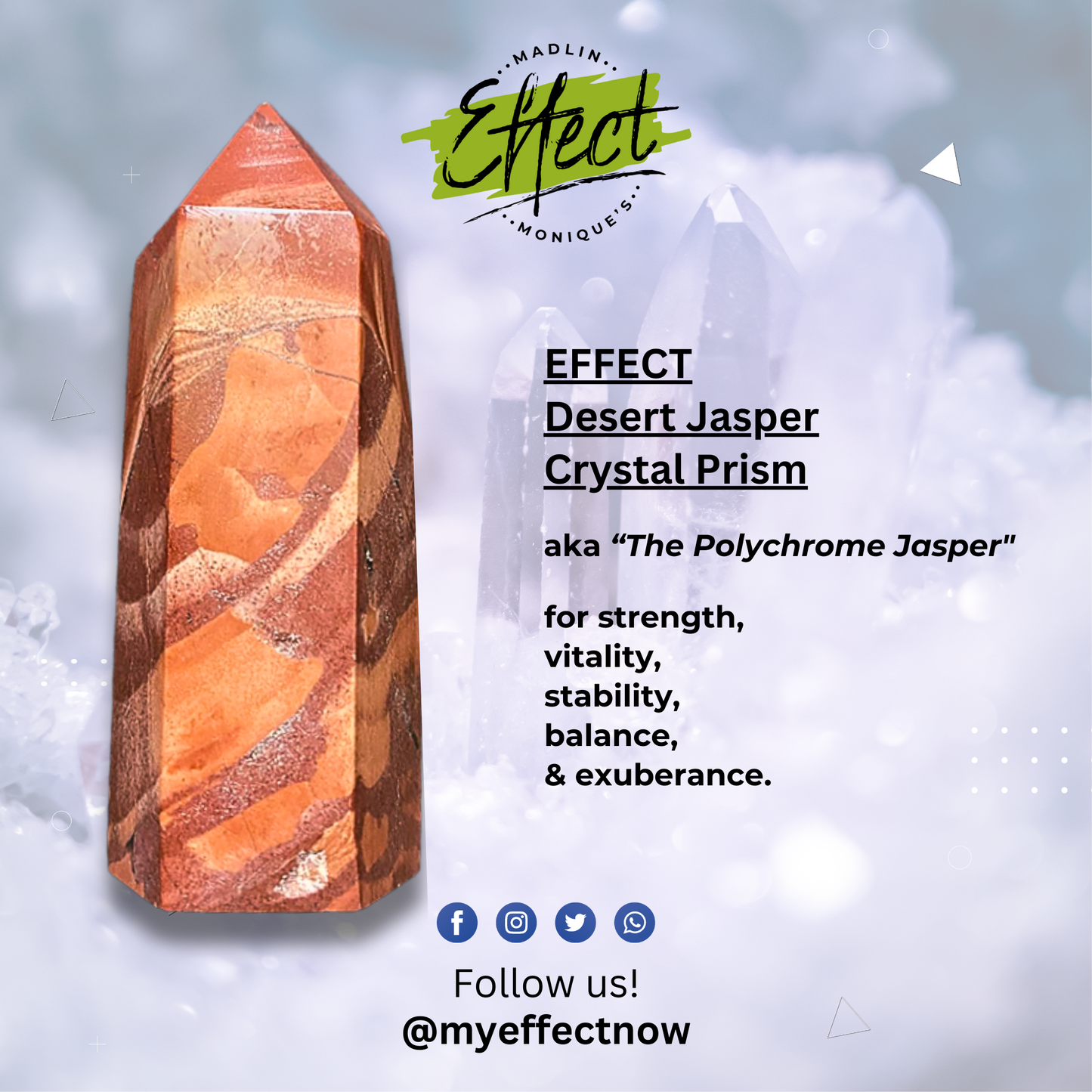 EFFECT Desert Jasper Crystal Prism