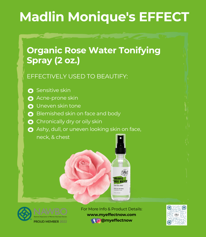 Organic Rose Water Tonifying Spray