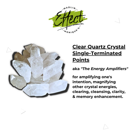 EFFECT Clear Quartz Crystal Single-Terminated Points (ONE - LARGE SIZE!)