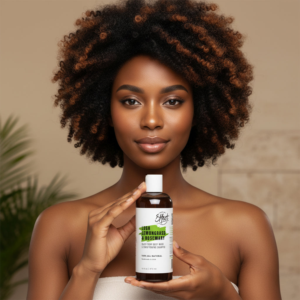 Lush Lemongrass & Rosemary Black Soap Body Wash & Shampoo (2 oz.) | (16 oz.)