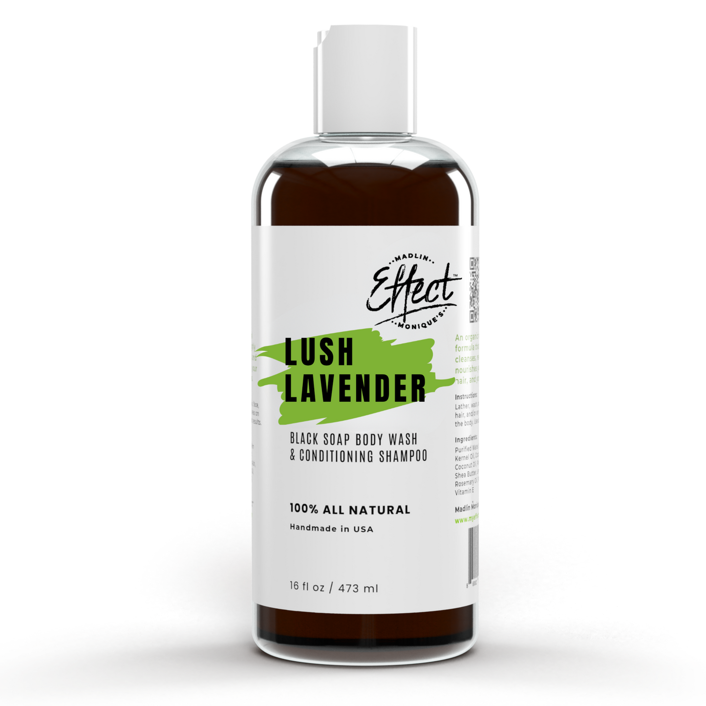 Lush Lavender Black Soap Body Wash & Shampoo (2 oz.) | (16 oz.)