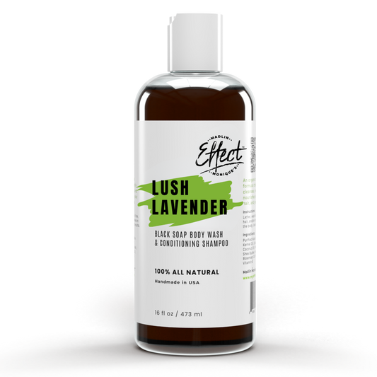 Lush Lavender Black Soap Body Wash & Shampoo (2 oz.) | (16 oz.)